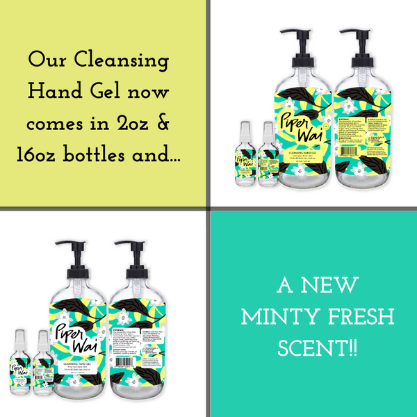 Introducing Our 2oz and 16oz Cleansing Hand Gels with A Brand New Scent!