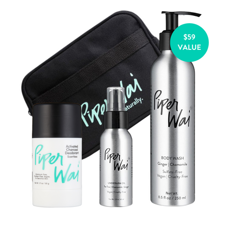 Fresh Start Quartet | 1 Deodorant, 1 Body Wash, 1 Underarm Oil & Dopp Kit