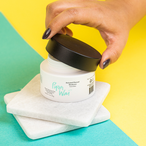 2P - 3P Scentless Natural Deodorant Cream without Aluminum, Activated Charcoal