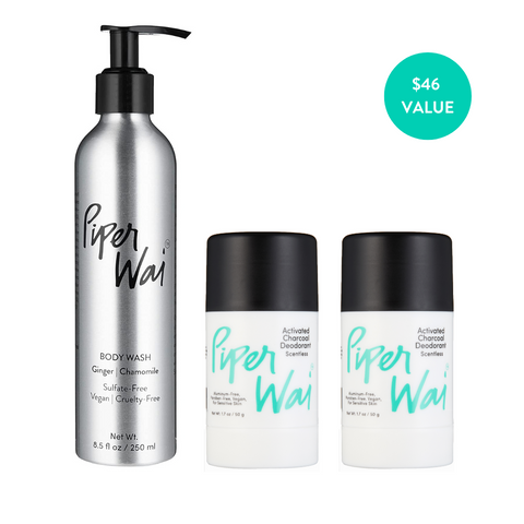 Scentless Happy Trio | 2 Scentless Deodorant & 1 Scented Body Wash