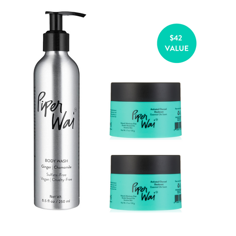 Happy Trio | 2 Natural Deodorant Creams & 1 Body Wash