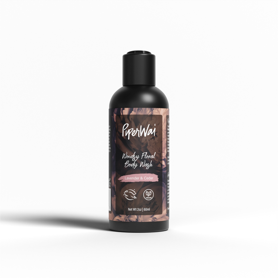 Natural Body Wash, Lavender & Cedar 2oz